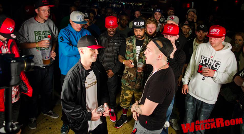 Decipher vs Yung Casper. Photo by Jen Schenkel Photography via The Annex Wreckroom on Facebook.