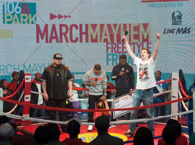 Charron winning 106 & Park's Freestyle Friday