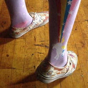 Whose shoes?