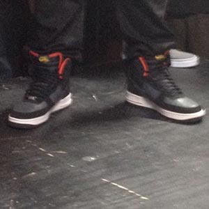 Whose shoes?