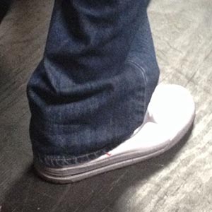 Whose shoes?