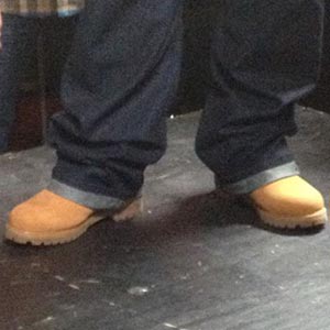Whose shoes?