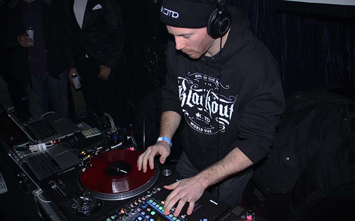 DJ Docta providing the soundtrack