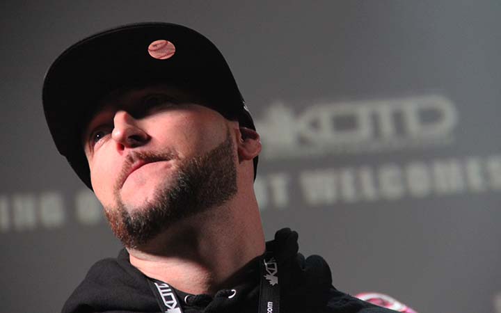 Arcane during his battle at Blackout 4
