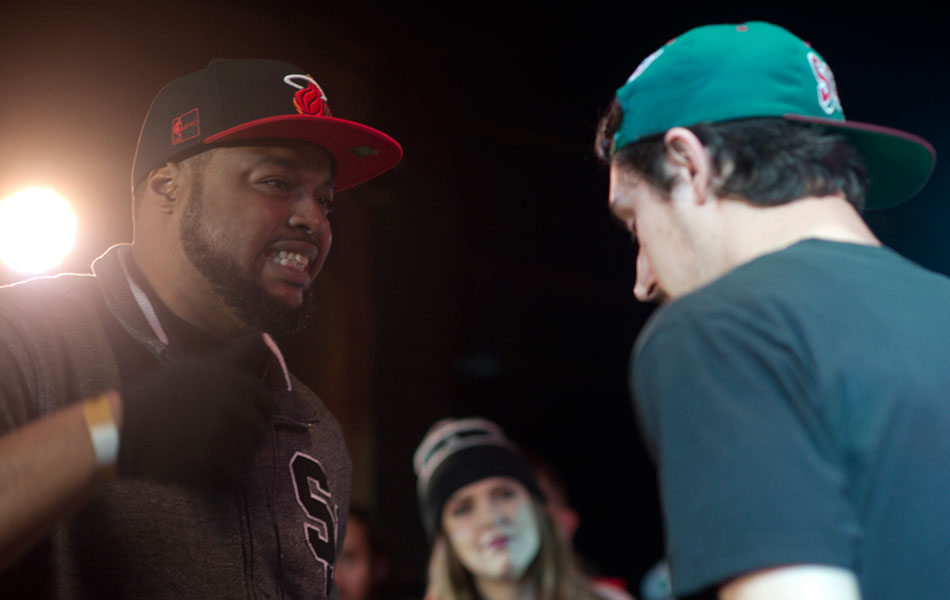 Kaveman Brown and Cander on stage