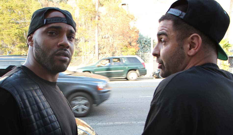 Math Hoffa and Dizaster outside of BOLA5. Photo by @IamHBY